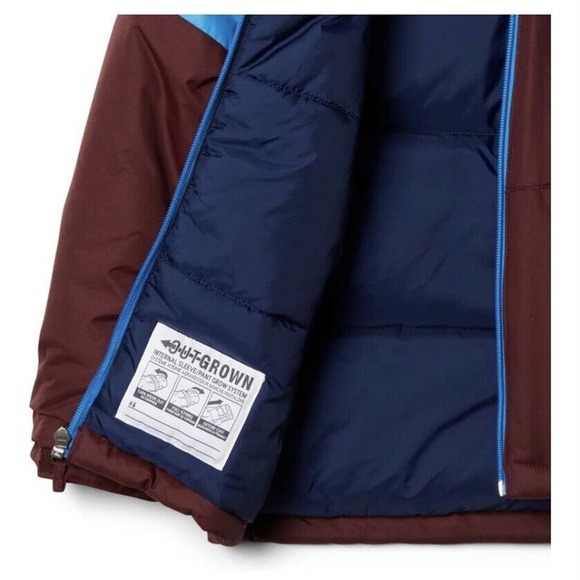 Columbia Youth Boys Lightning Lift II Jacket, Navy Blue Maroon Kids Small - Picture 3 of 6